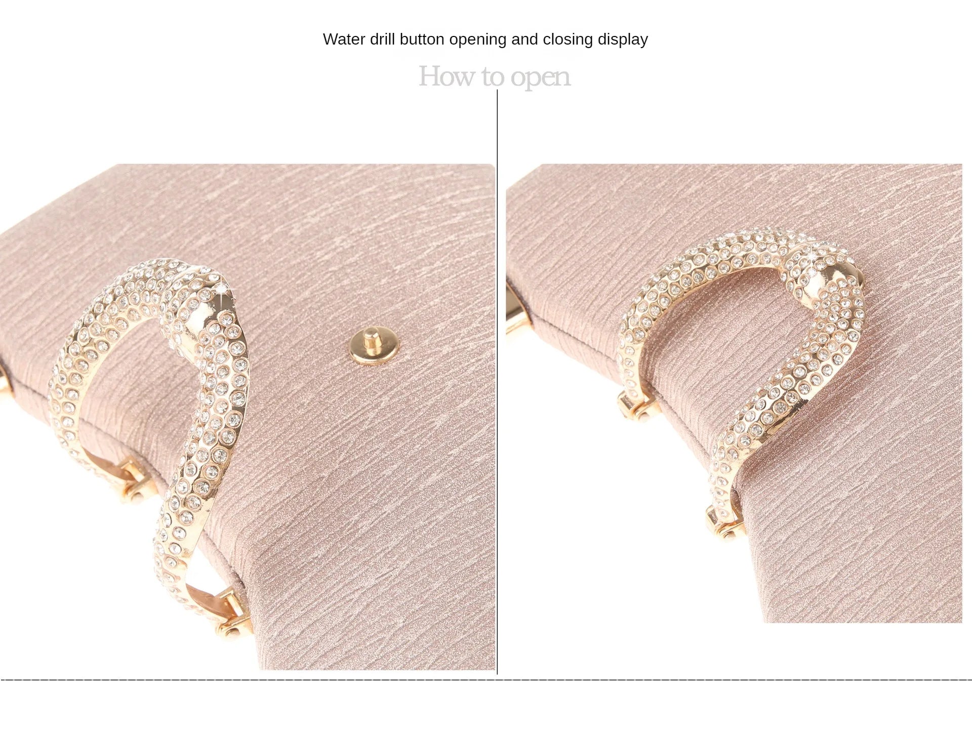 2024 Fashion Trend New Women's Bag High-end Texture Fine Glitter Exquisite Hand-held Evening Bag Fashion Urban Beauty Clutch Bag