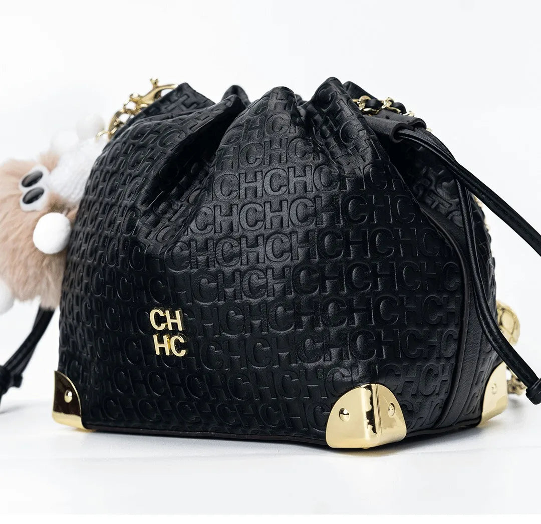 CH Crossbody High Quality Ladies Light Luxury Chain Bag Adjustable Brand Letter Print Cartoon Pendant Design Unique Popular