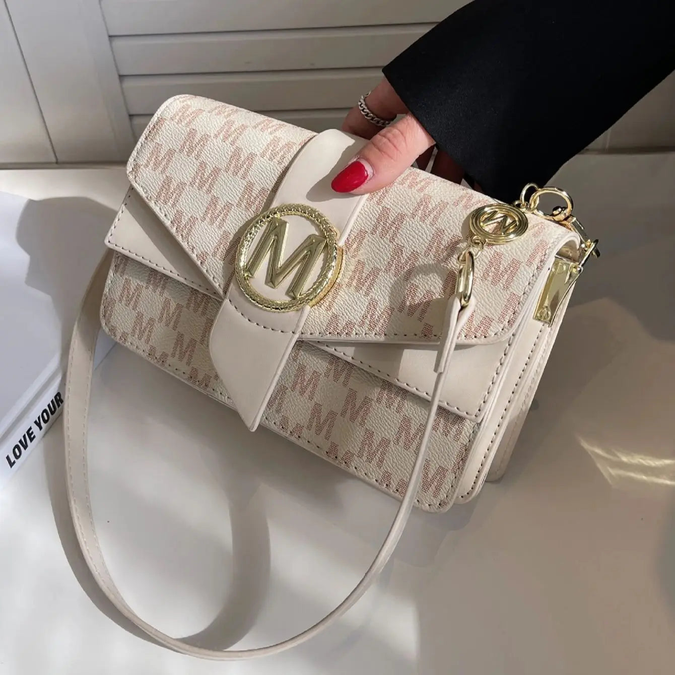 Lingge bag, chain bag, single shoulder bag, diagonal cross style crossbody bag for women