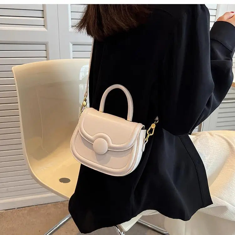 Senior Texture Small Bag Female 2025 Spring Summer New Popular Pop Crossbody Package Network Red Small Handheld Saddle Bags