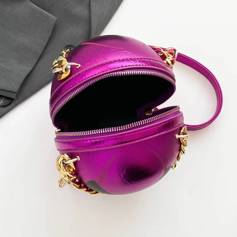 Thick Chain Handbag Clutch Bag 2024 New Halloween Handbag Purse Ghost Festival Pumpkin Crossbody Bag Lady Mini Phone Bag