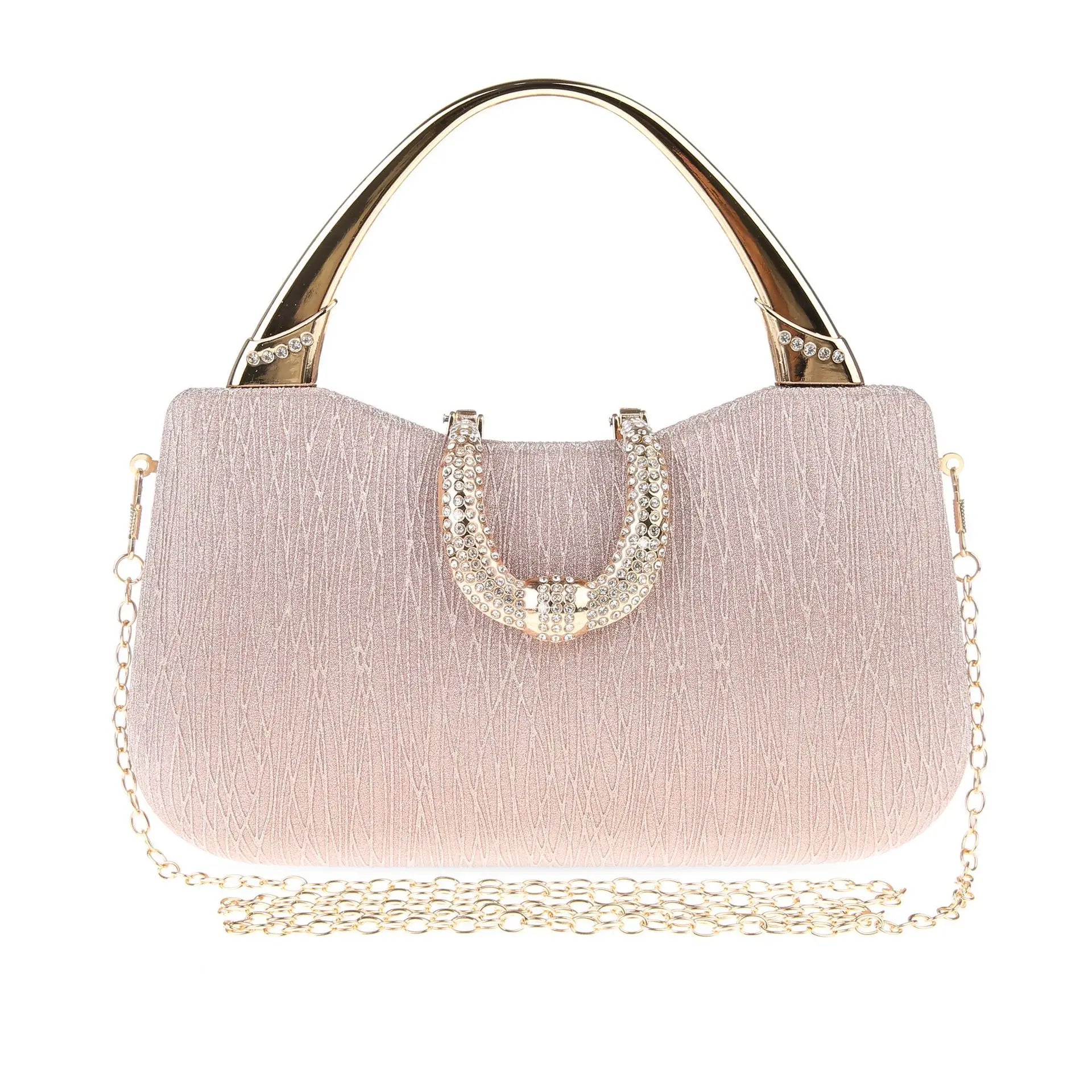 2024 Fashion Trend New Women's Bag High-end Texture Fine Glitter Exquisite Hand-held Evening Bag Fashion Urban Beauty Clutch Bag