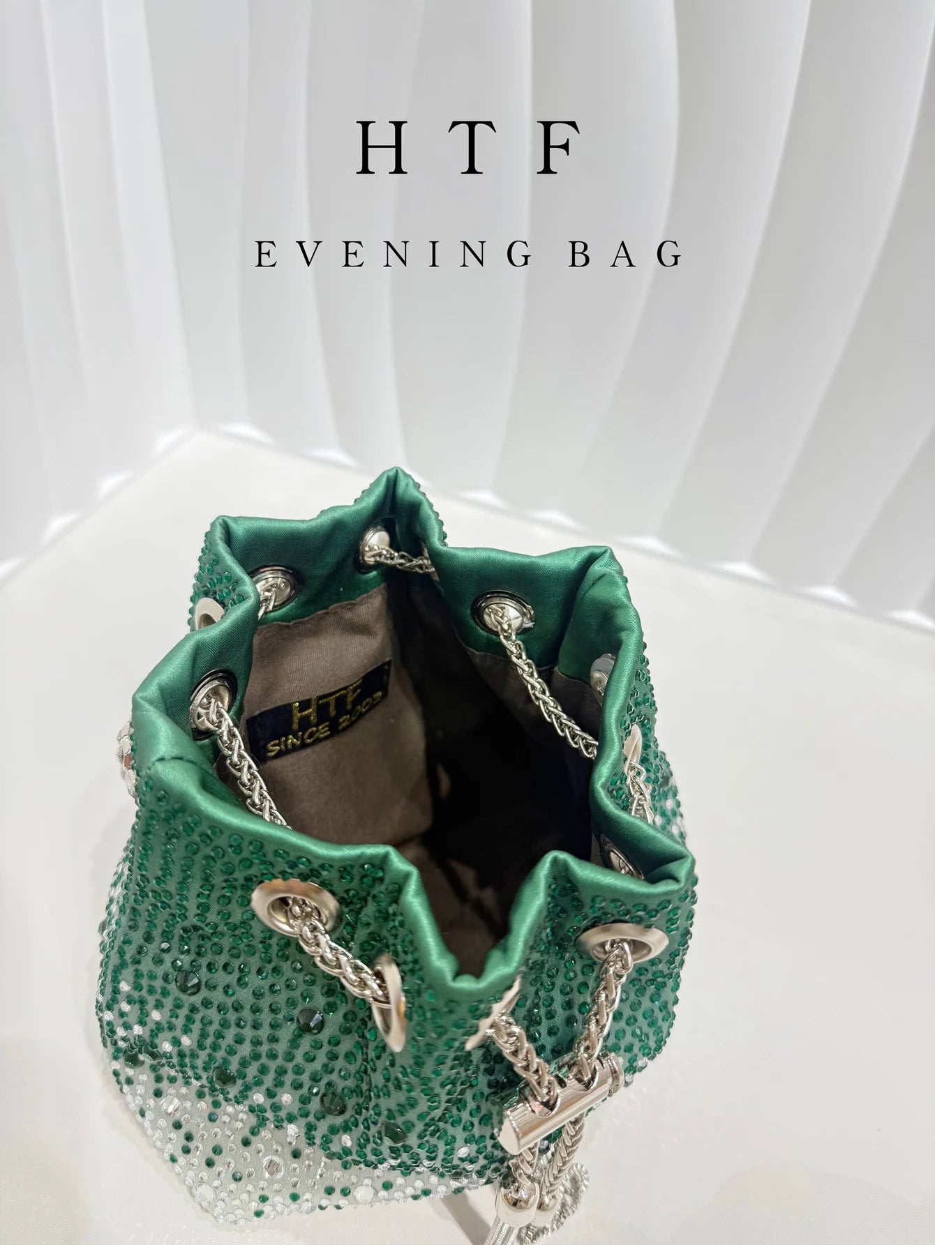 Handle Rhinestones Evening clutch Bag Purses and handbag luxury Designer shoulder bag Shiny Crystal Clutch purse bucket bag
