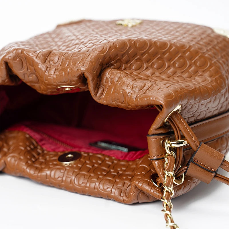 CH Crossbody High Quality Ladies Light Luxury Chain Bag Adjustable Brand Letter Print Cartoon Pendant Design Unique Popular