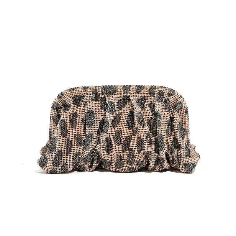 Luxury Designer Glitter Shiny Rhinestones Diamond Evening Bag Women's Handbag Wedding Party Clutch Purse Shoulder Crossbody Bag