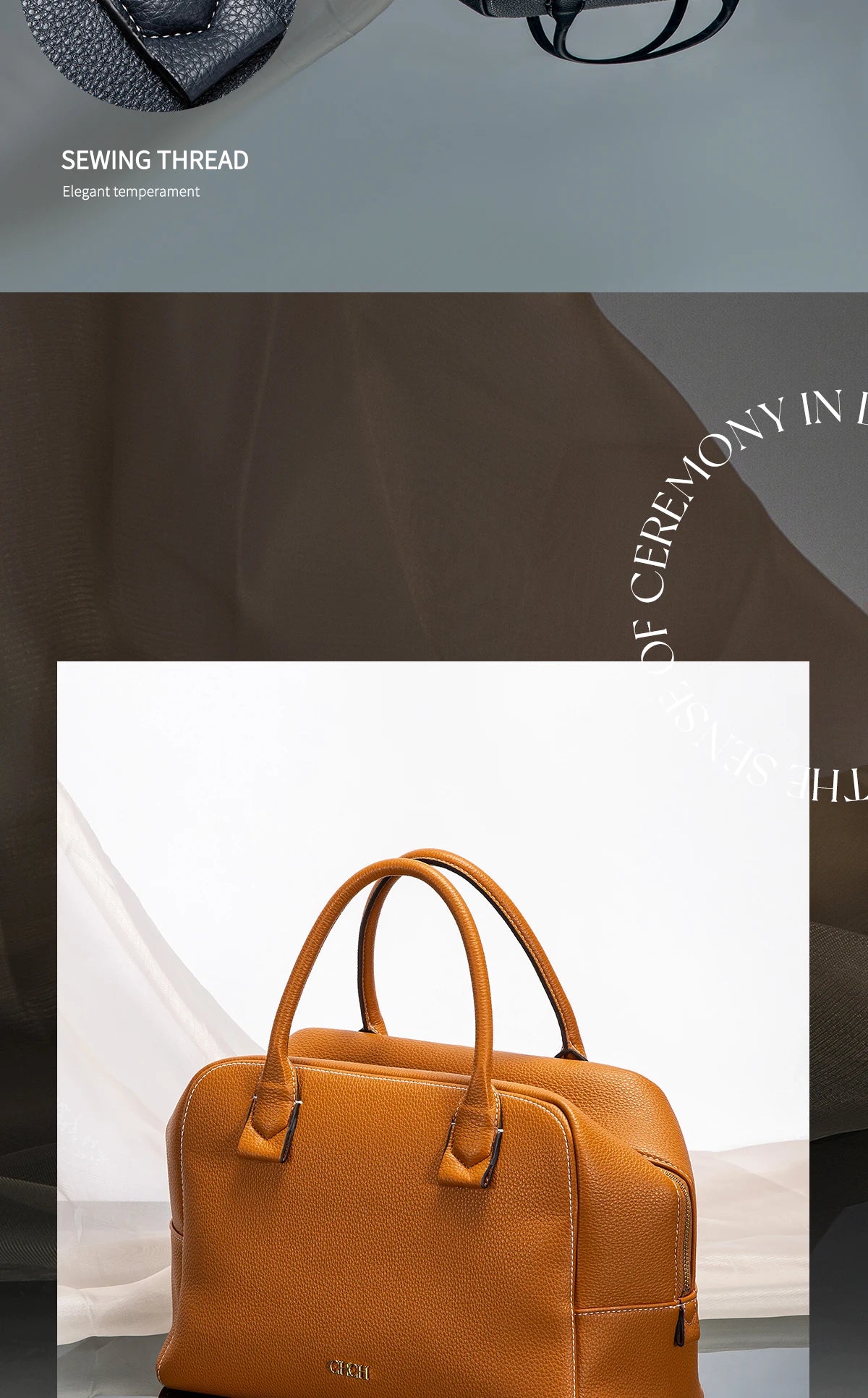 CHCH Women's Crossbody Bag Autumn Large Capacity Pillow Bag Hidden Blue Zipper Wide Shoulder Strap Travel Bag