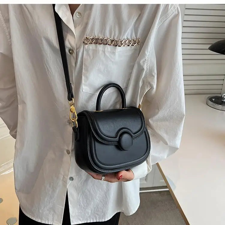 Senior Texture Small Bag Female 2025 Spring Summer New Popular Pop Crossbody Package Network Red Small Handheld Saddle Bags