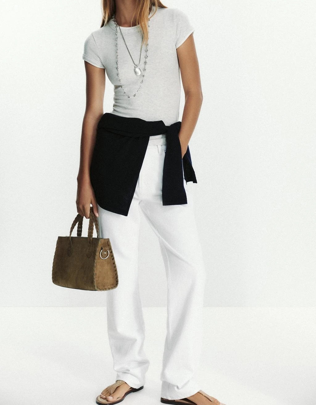 WOMEN'S SUEDE CITY BAG, Luxury Design Woven Effect Tote Handbags, Wide Handle with Removable Crossbody Strap