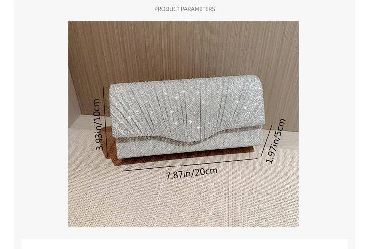 Evening Bag Dress Versatile European and American Clutch Bag Crossbody Celebrity Fashion Diamond Bow Chain Bag Lady Handbag