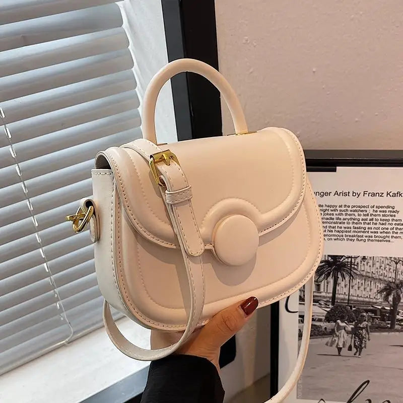 Senior Texture Small Bag Female 2025 Spring Summer New Popular Pop Crossbody Package Network Red Small Handheld Saddle Bags