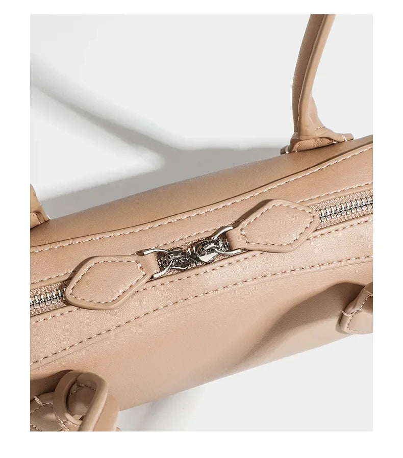 French Designer Sausage Bag Vintage Underarm Bag Genuine Leather Women's Handbag Casual Commuting Versatile Single Shoulder Bags