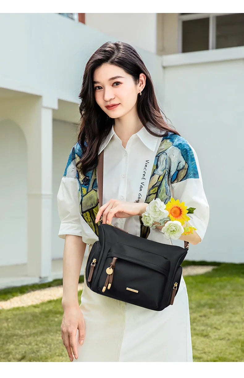 GOLF Quality Women's Waterproof Oxford Crossbody Bag Casual Multifunctional Shoulder Messenger Handbag Fashionable Sling Bag