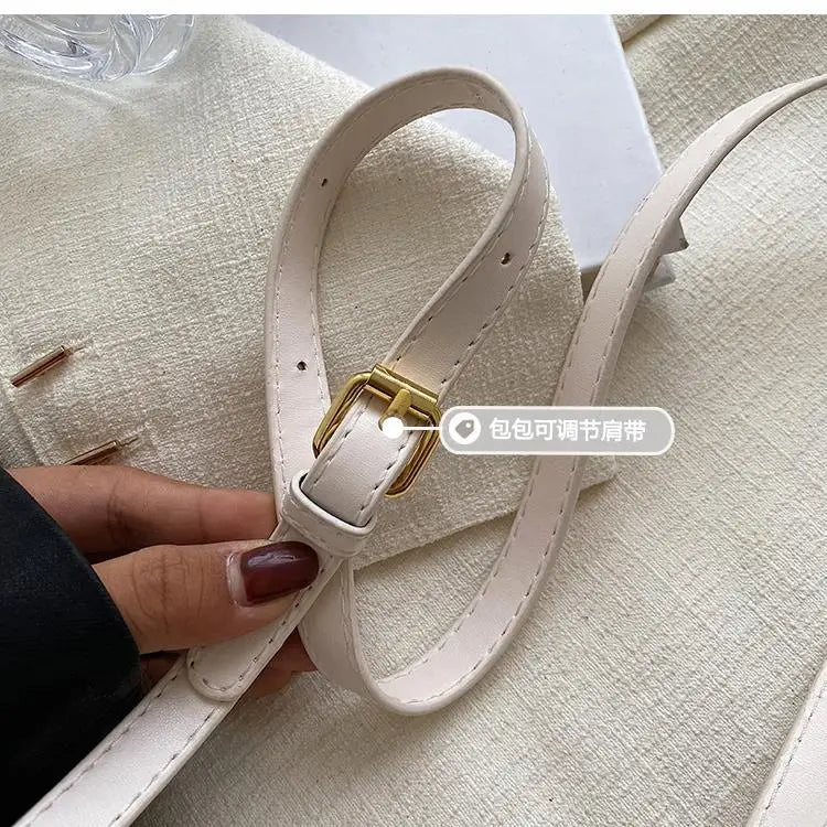 Senior Texture Small Bag Female 2025 Spring Summer New Popular Pop Crossbody Package Network Red Small Handheld Saddle Bags