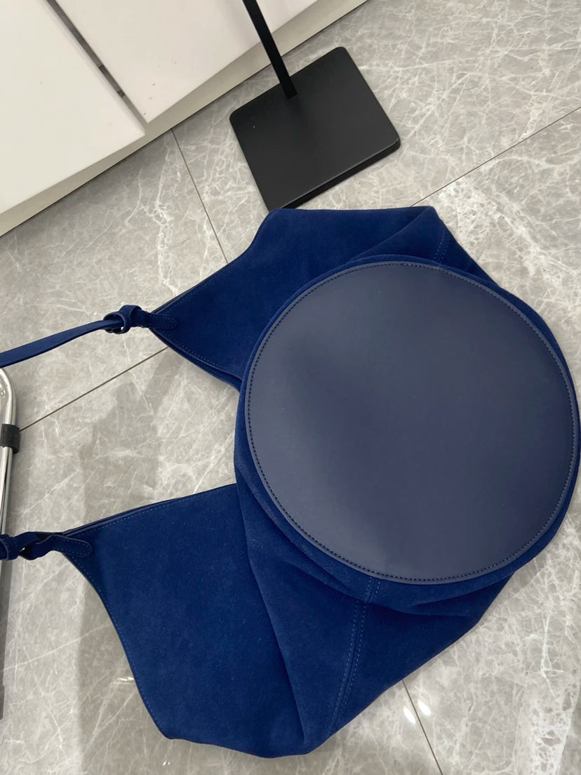 2023 Autumn and Winter Handbag Genuine Leather Dumpling Bucket Bag Niche Shoulder Tote