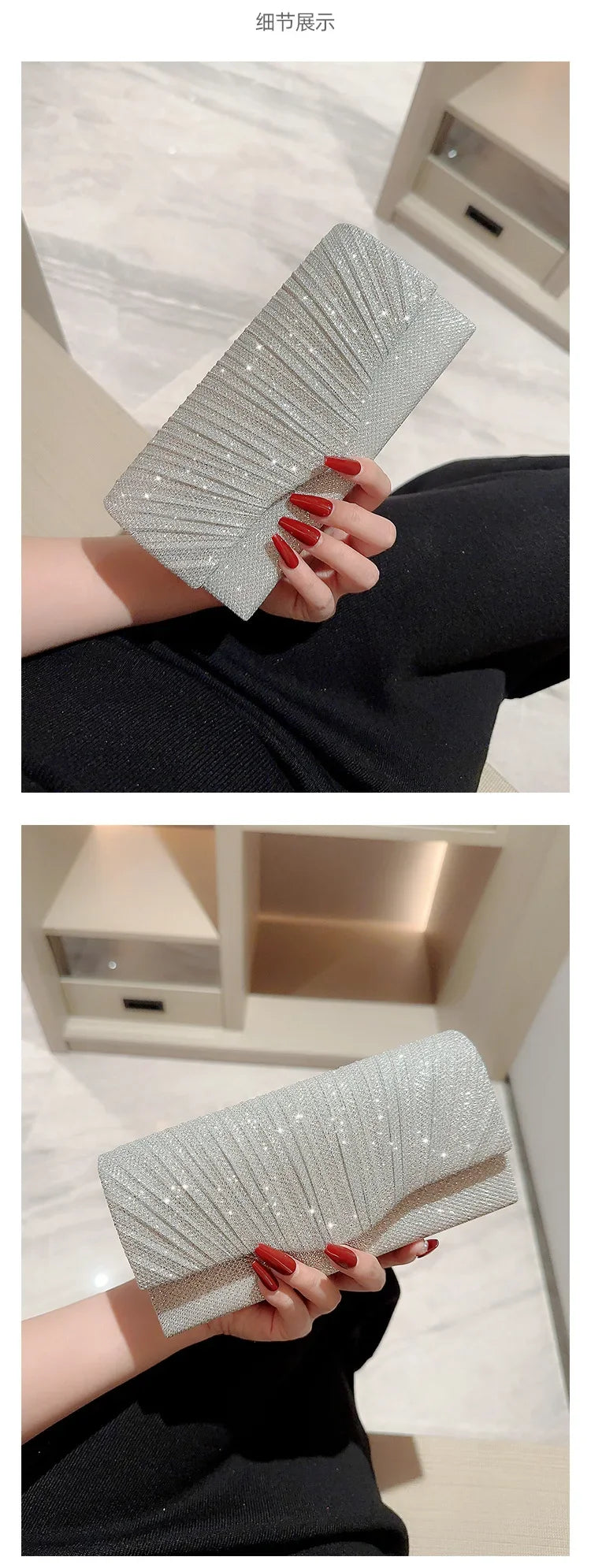 Evening Bag Dress Versatile European and American Clutch Bag Crossbody Celebrity Fashion Diamond Bow Chain Bag Lady Handbag