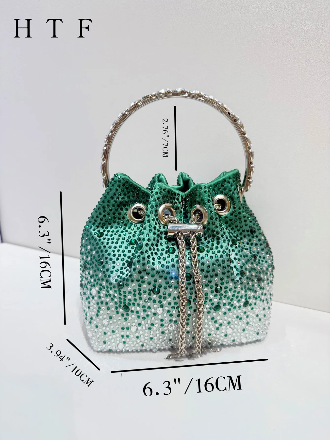 Handle Rhinestones Evening clutch Bag Purses and handbag luxury Designer shoulder bag Shiny Crystal Clutch purse bucket bag