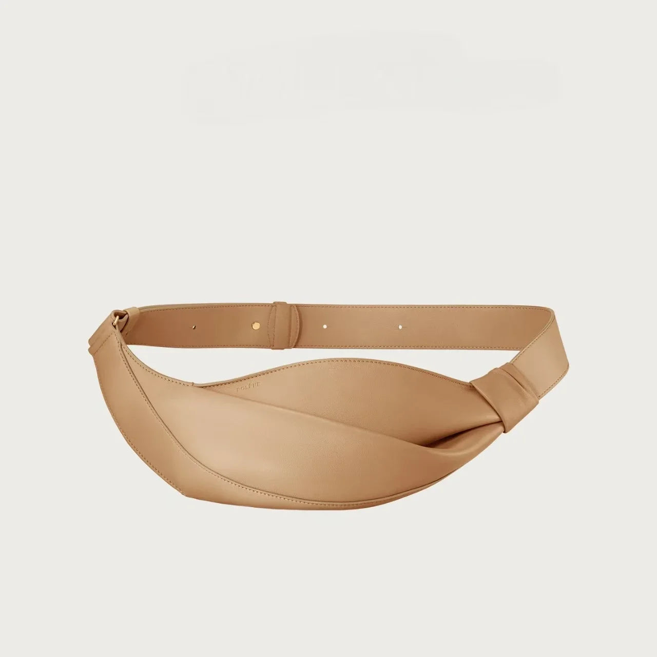 New large capacity pillow shaped personalized niche travel smooth cowhide crossbody bag