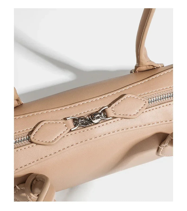 French Designer Sausage Bag Vintage Underarm Bag Genuine Leather Women's Handbag Casual Commuting Versatile Single Shoulder Bags