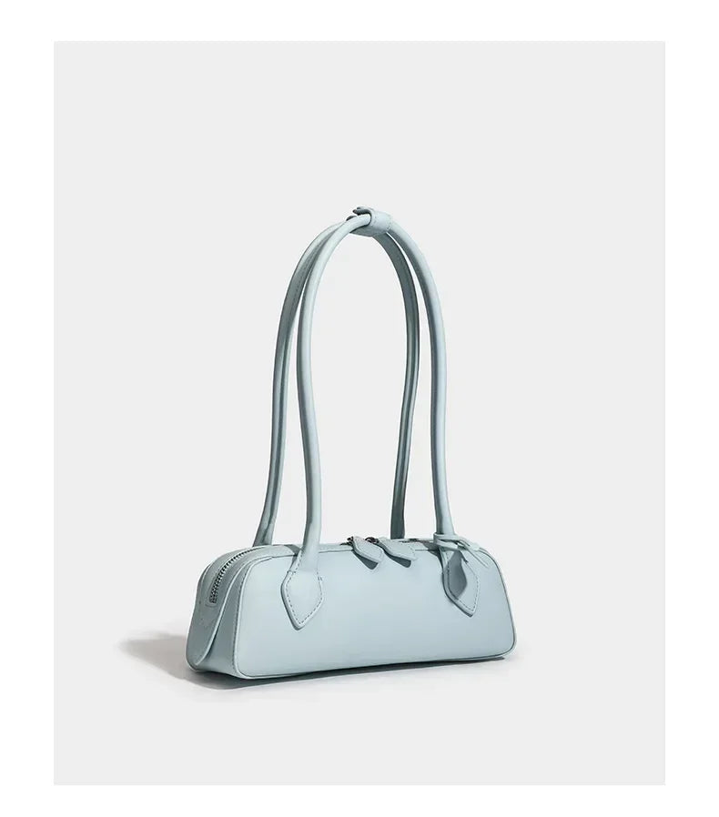 French Designer Sausage Bag Vintage Underarm Bag Genuine Leather Women's Handbag Casual Commuting Versatile Single Shoulder Bags