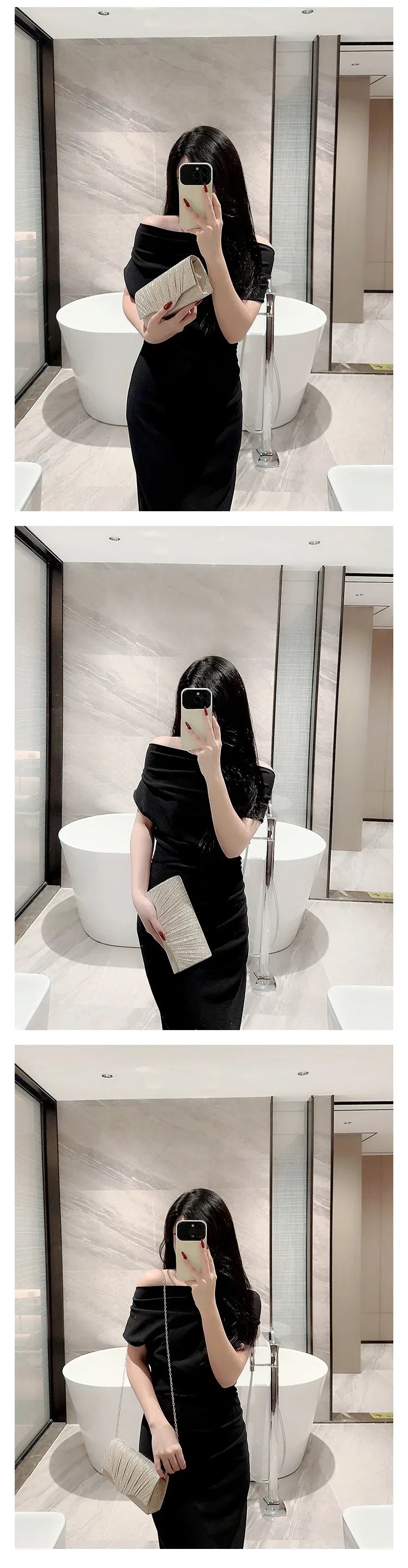 Evening Bag Dress Versatile European and American Clutch Bag Crossbody Celebrity Fashion Diamond Bow Chain Bag Lady Handbag