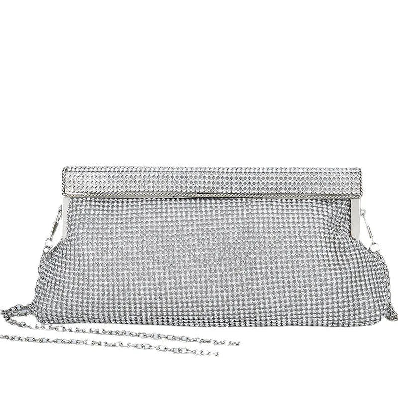 XMESSUN Women New Diamond Evening Clutch Bag Fashion Brand Ladies Wedding Party Pouch Wallet Chain Shoulder Crossbody Clip Bag