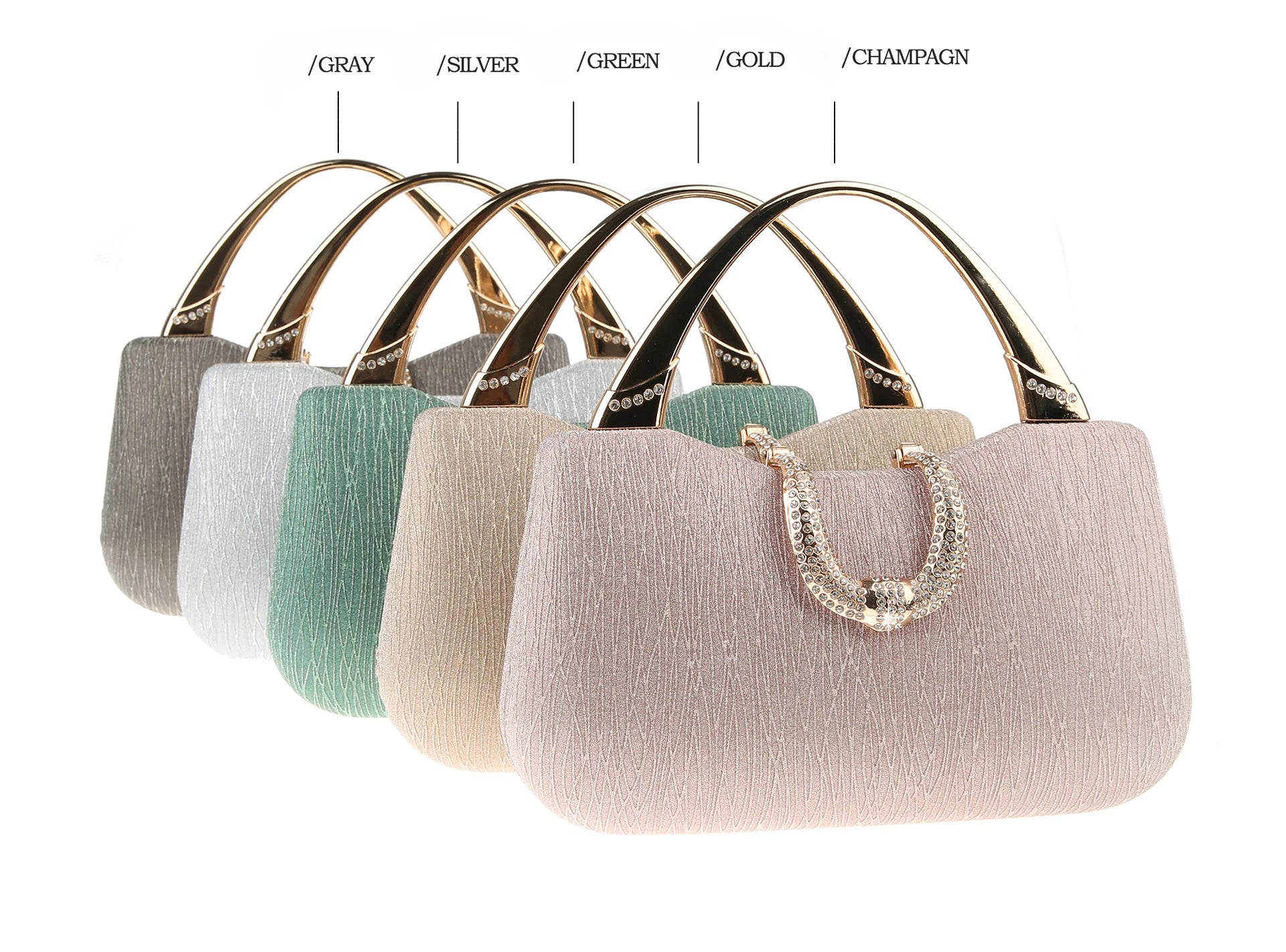 2024 Fashion Trend New Women's Bag High-end Texture Fine Glitter Exquisite Hand-held Evening Bag Fashion Urban Beauty Clutch Bag