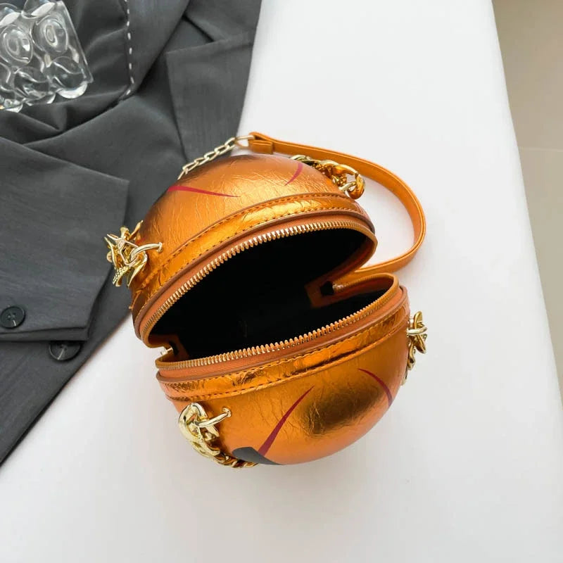 Thick Chain Handbag Clutch Bag 2024 New Halloween Handbag Purse Ghost Festival Pumpkin Crossbody Bag Lady Mini Phone Bag