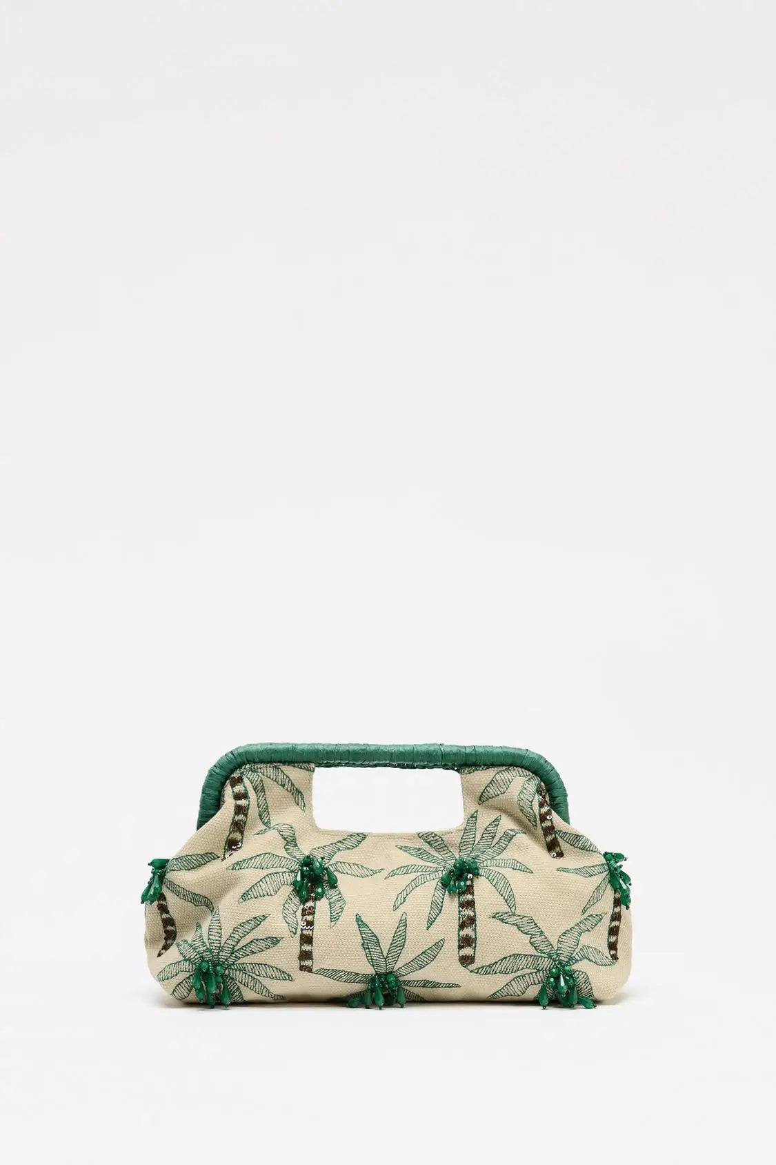 BEADED DETAIL CLUTCH, Envelope Clutchs Tree Embroidered, Luxury Designer Handbags with Removable Chain Crossbody Strap