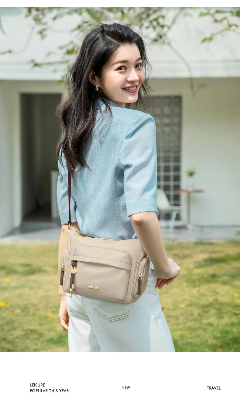 GOLF Quality Women's Waterproof Oxford Crossbody Bag Casual Multifunctional Shoulder Messenger Handbag Fashionable Sling Bag