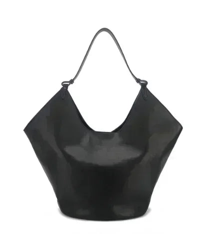 2023 Autumn and Winter Handbag Genuine Leather Dumpling Bucket Bag Niche Shoulder Tote