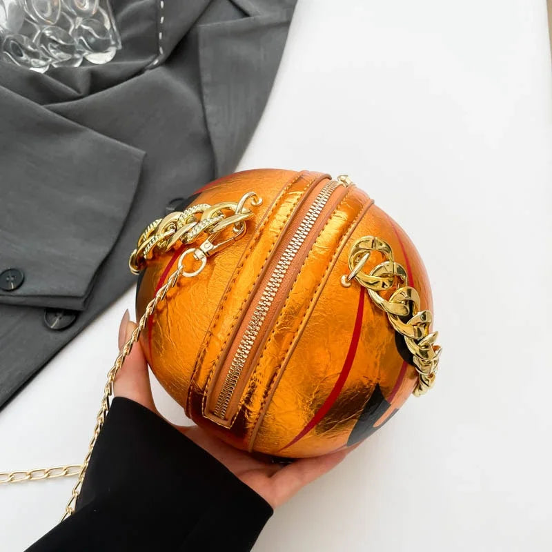 Thick Chain Handbag Clutch Bag 2024 New Halloween Handbag Purse Ghost Festival Pumpkin Crossbody Bag Lady Mini Phone Bag