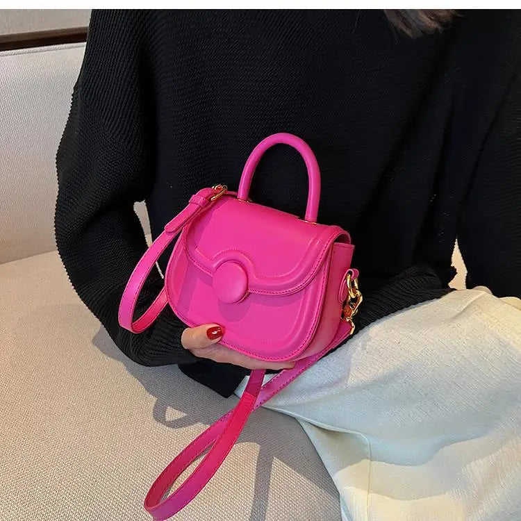 Senior Texture Small Bag Female 2025 Spring Summer New Popular Pop Crossbody Package Network Red Small Handheld Saddle Bags